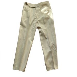 Cream wide leg trousers